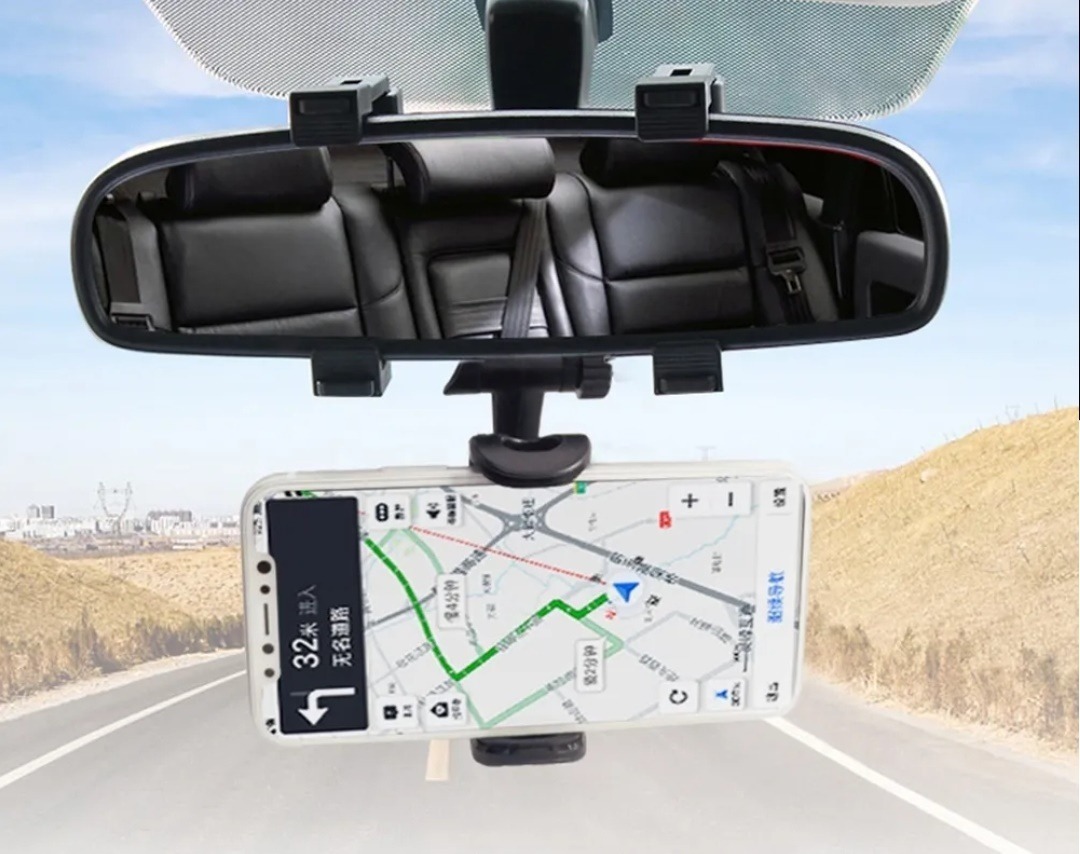 Soporte Celular Auto Porta Celular Auto Retrovisor - Imagen 2