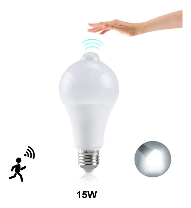 Ampolleta Con Sensor De Movimiento 15w / 6 Unidades - Imagen 3