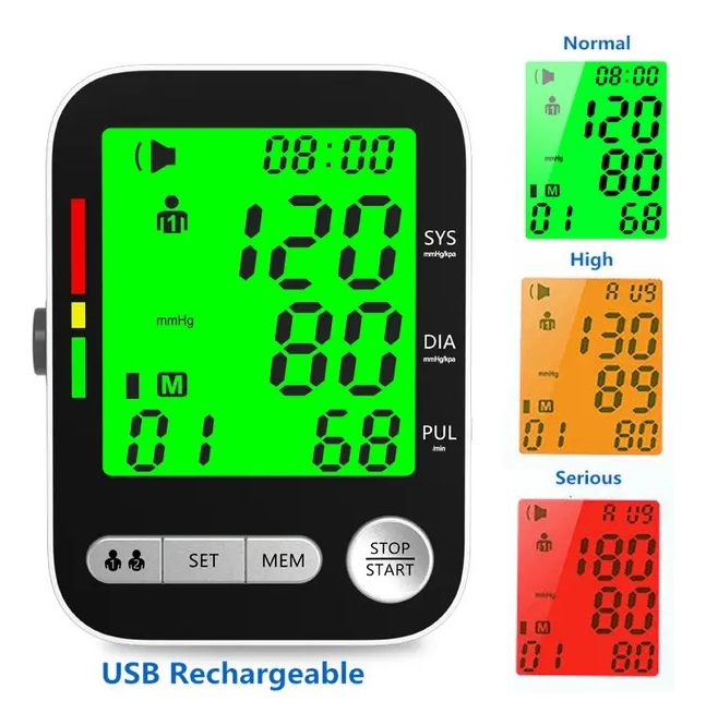 Toma Presion Digital Brazo Recargable Con Voz En Español - Imagen 3