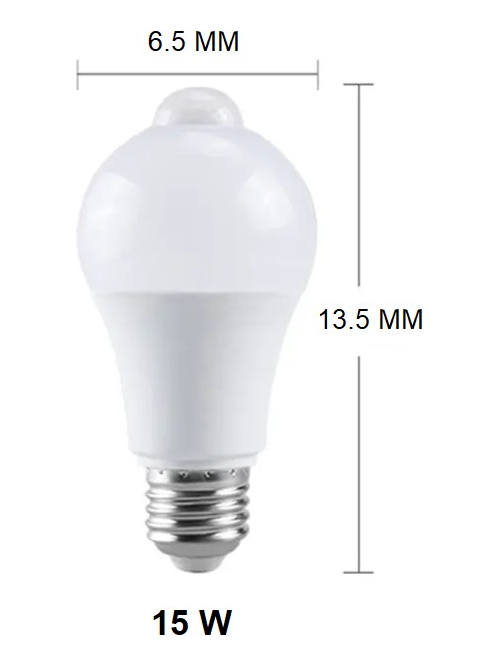 Ampolleta Con Sensor De Movimiento 15w / 6 Unidades - Imagen 8