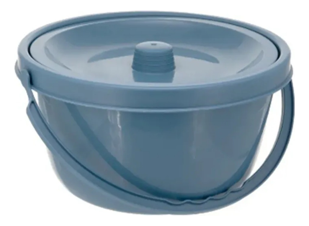 Balde Con Tapa Repuesto Baño Inodoro Wc Portatil - Imagen 2