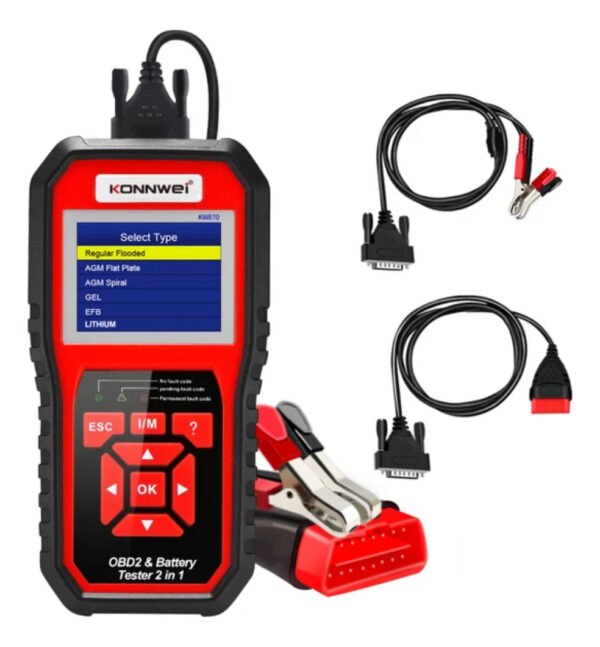 Escaner Automotriz Konnwei Kw870 Obd2 Con Probador Baterias - Imagen 7