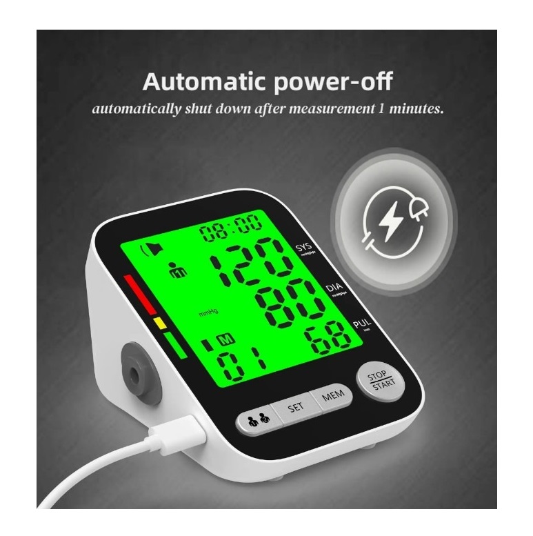 Toma Presion Digital Brazo Recargable Con Voz En Español - Imagen 6