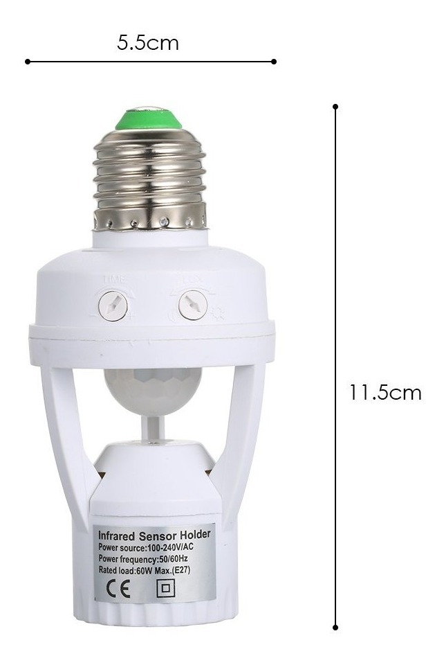 Sensor De Movimiento Soquete E27 Incluye Ampolletas Led 12w - Imagen 6