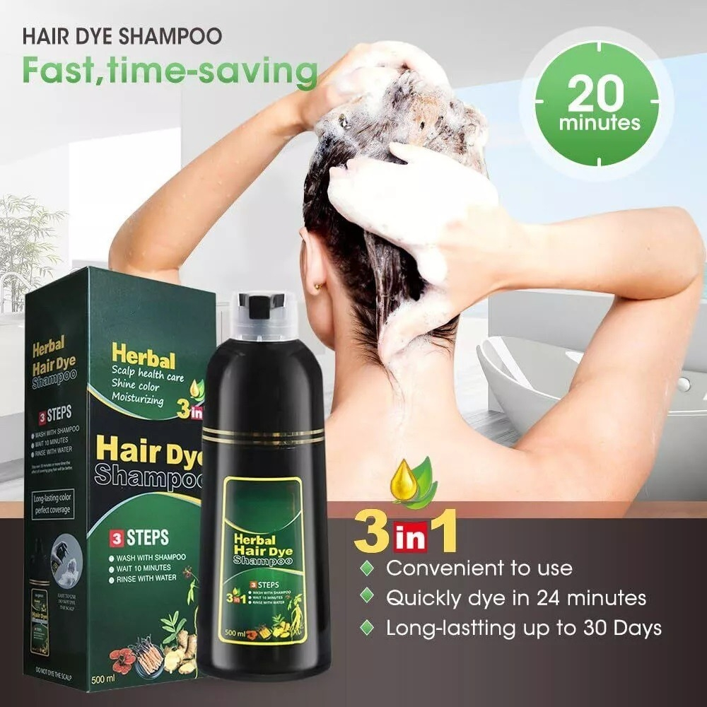 Champú De Color Instantáneo Para Teñir El Cabello De 500 Ml - Imagen 6