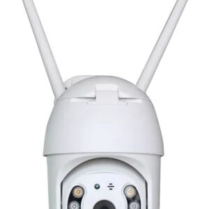Cámara Ip Wifi Inteligente Exterior Alarma Hd 1080p Zoom Color Blanco