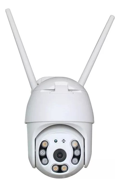 Cámara Ip Wifi Inteligente Exterior Alarma Hd 1080p Zoom Color Blanco