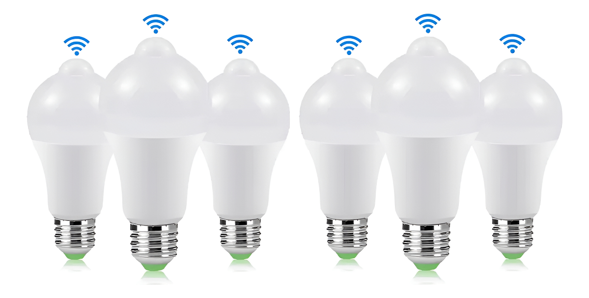 Ampolleta Con Sensor De Movimiento 15w / 6 Unidades