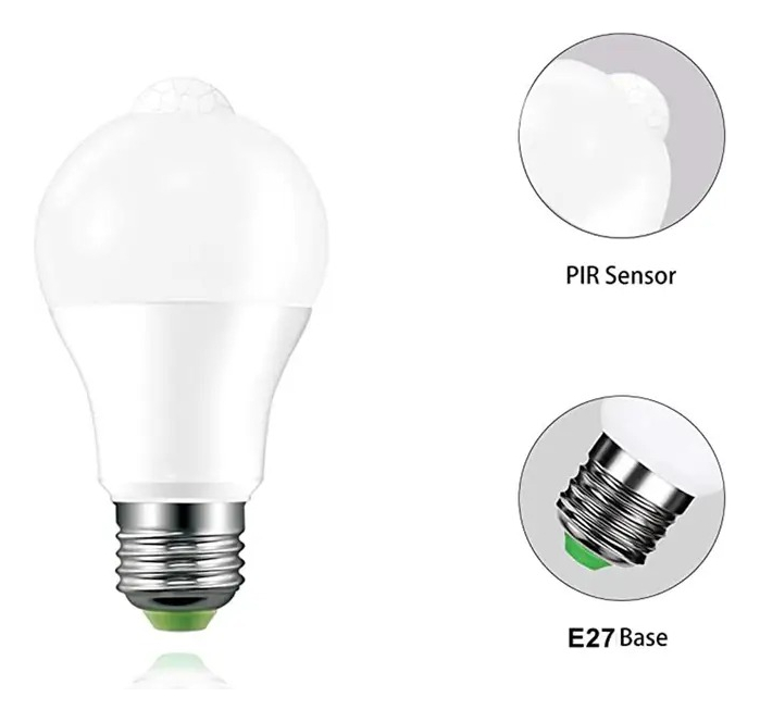 Ampolleta Con Sensor De Movimiento 15w / 6 Unidades - Imagen 7