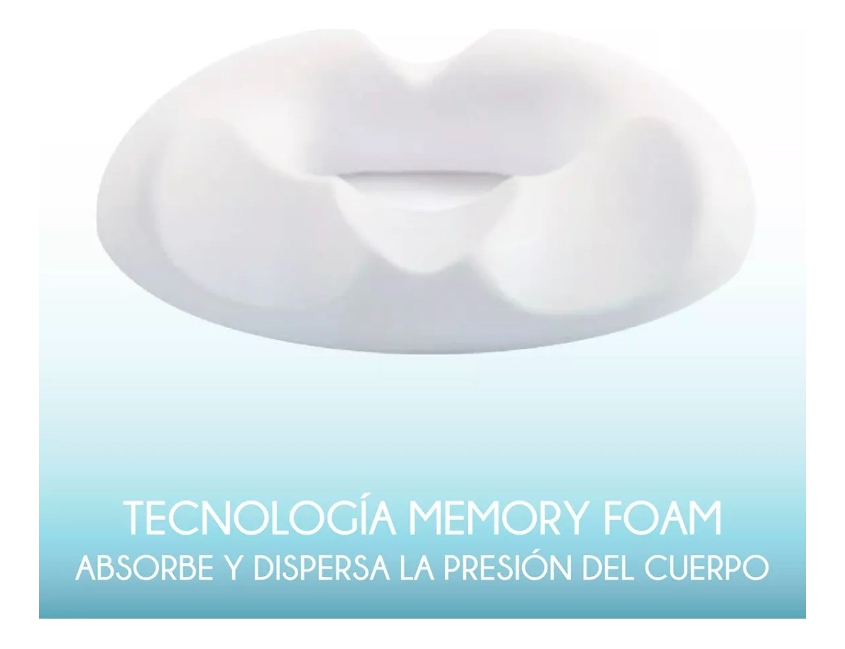 Cojin Ortopedico Picaron Antiescaras Memoria Funda Azul - Imagen 6