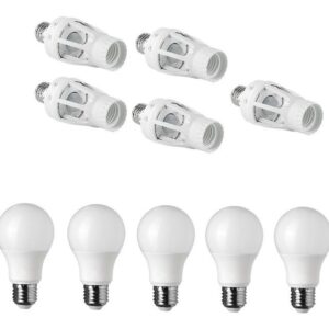 Sensor De Movimiento Soquete E27 Incluye Ampolletas Led 12w