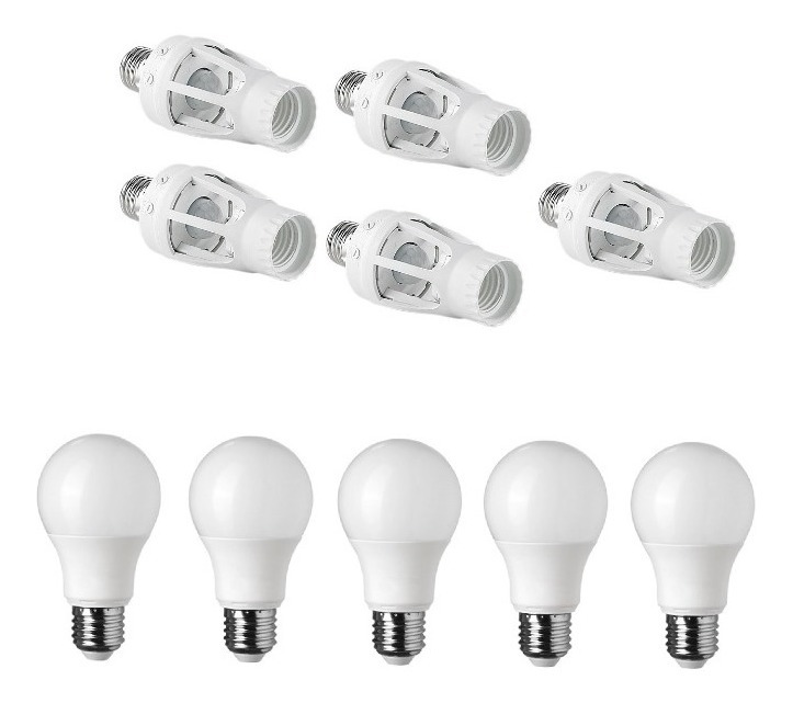 Sensor De Movimiento Soquete E27 Incluye Ampolletas Led 12w