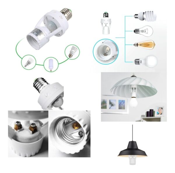 Sensor De Movimiento Soquete E27 / Economico / Versatil - Imagen 2