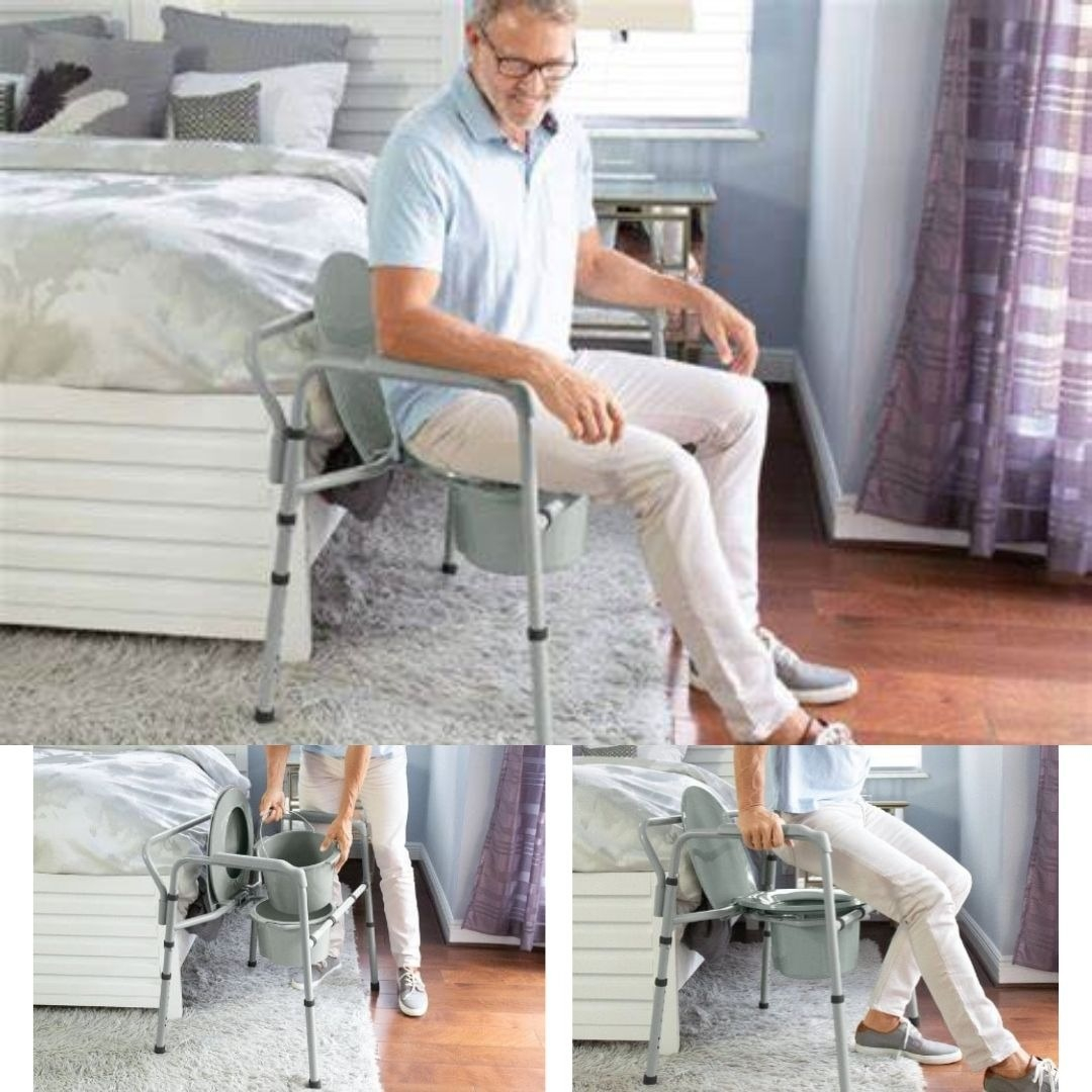 Balde Con Tapa Repuesto Baño Inodoro Wc Portatil - Imagen 5