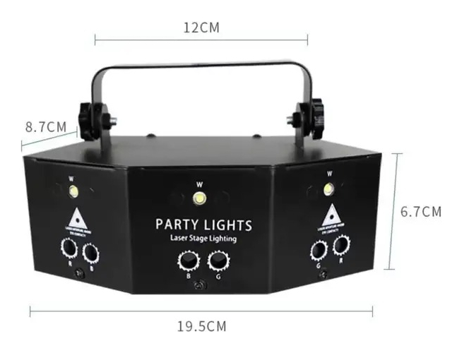 Luz Laser Dj Fiestas De 6 Ojos / Ventasmacul - Imagen 2