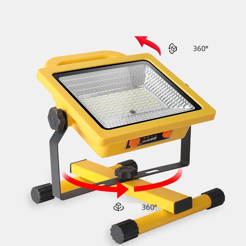 Foco Reflector Portatil Con Baliza Led De 40w Recargable - Imagen 7