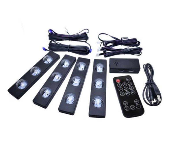 Luz Automovil Rgb / Incluye Control / Ventasmacul
